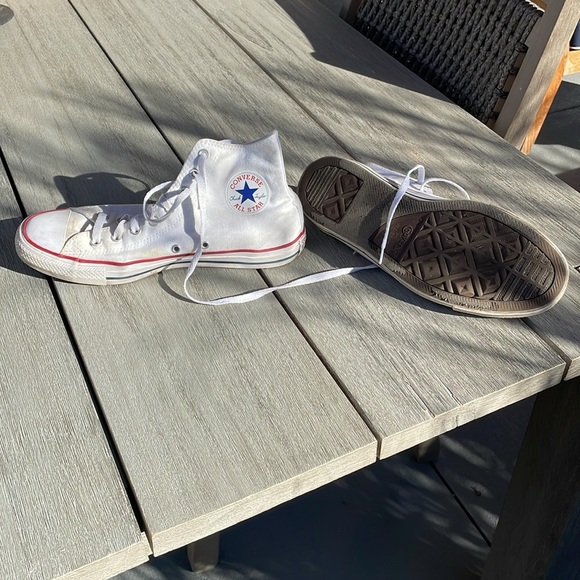Converse Hi Optical White- Wide Width Rare - Picture 2 of 5